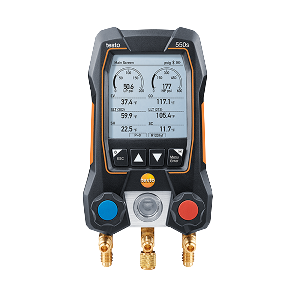 testo 550s 디지털 매니폴드 게이지