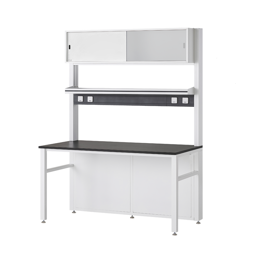 EM-ST 4100C Series 상부 수납장형 벽면실험대 (조합형)