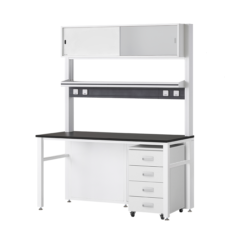 EM-ST 4100 Series 상부 수납장형 벽면실험대