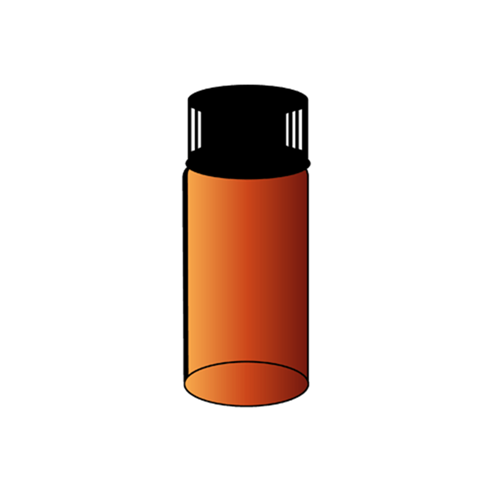 바이알 (갈색, 러버라이너)<br>Sample vial (Amber, Rubber liner)